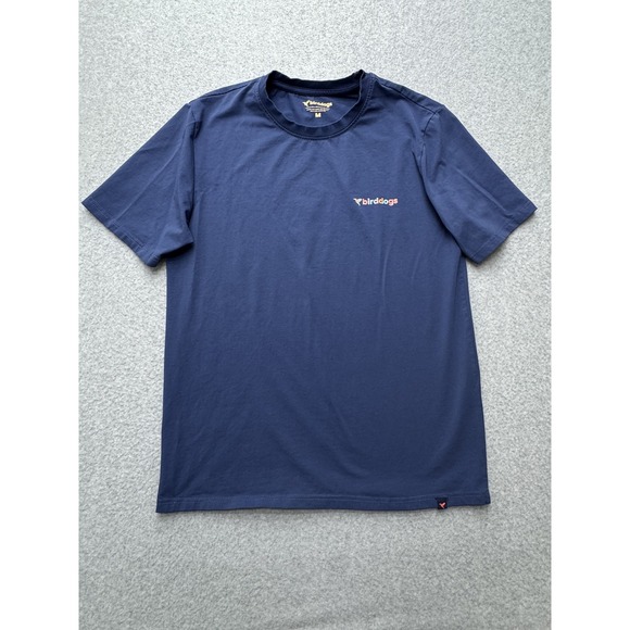 Birddogs Shirt Mens Medium Blue Short Sleeve Stretch Logo Graphic Casual Tee - Picture 1 of 12